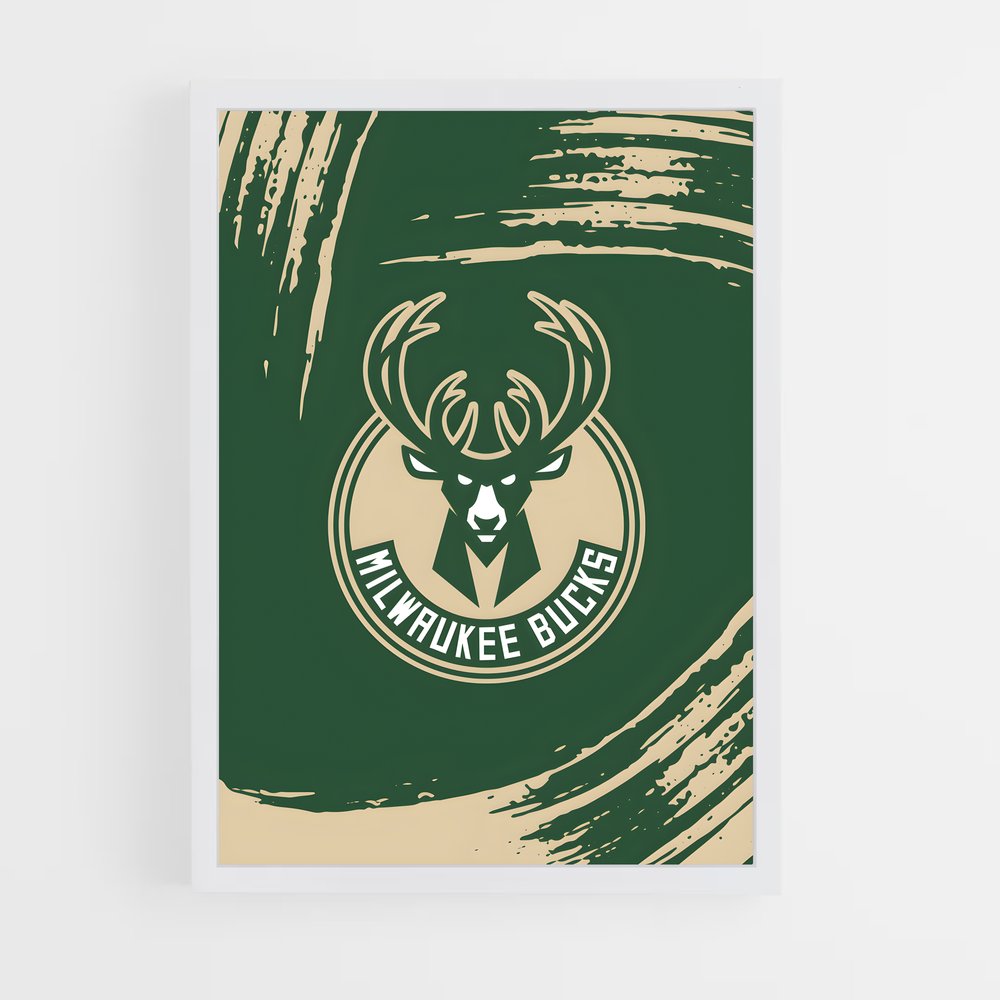 Poster Milwaukee bucks – affiche Basketball (vue 3)